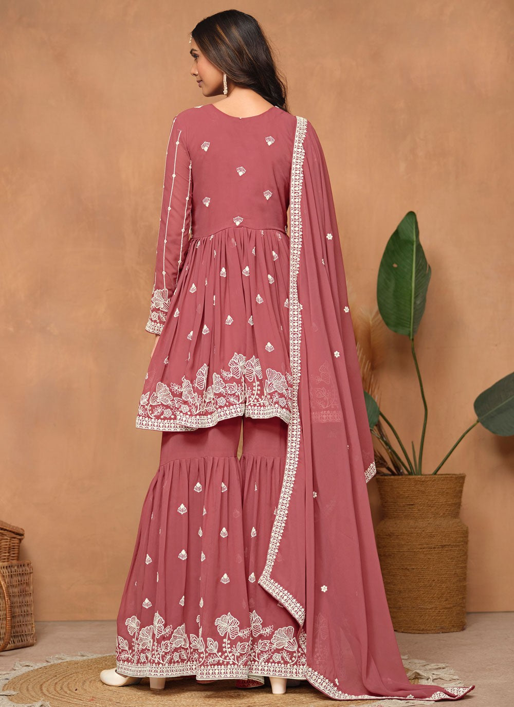 Faux Georgette Salwar Suit - T3209