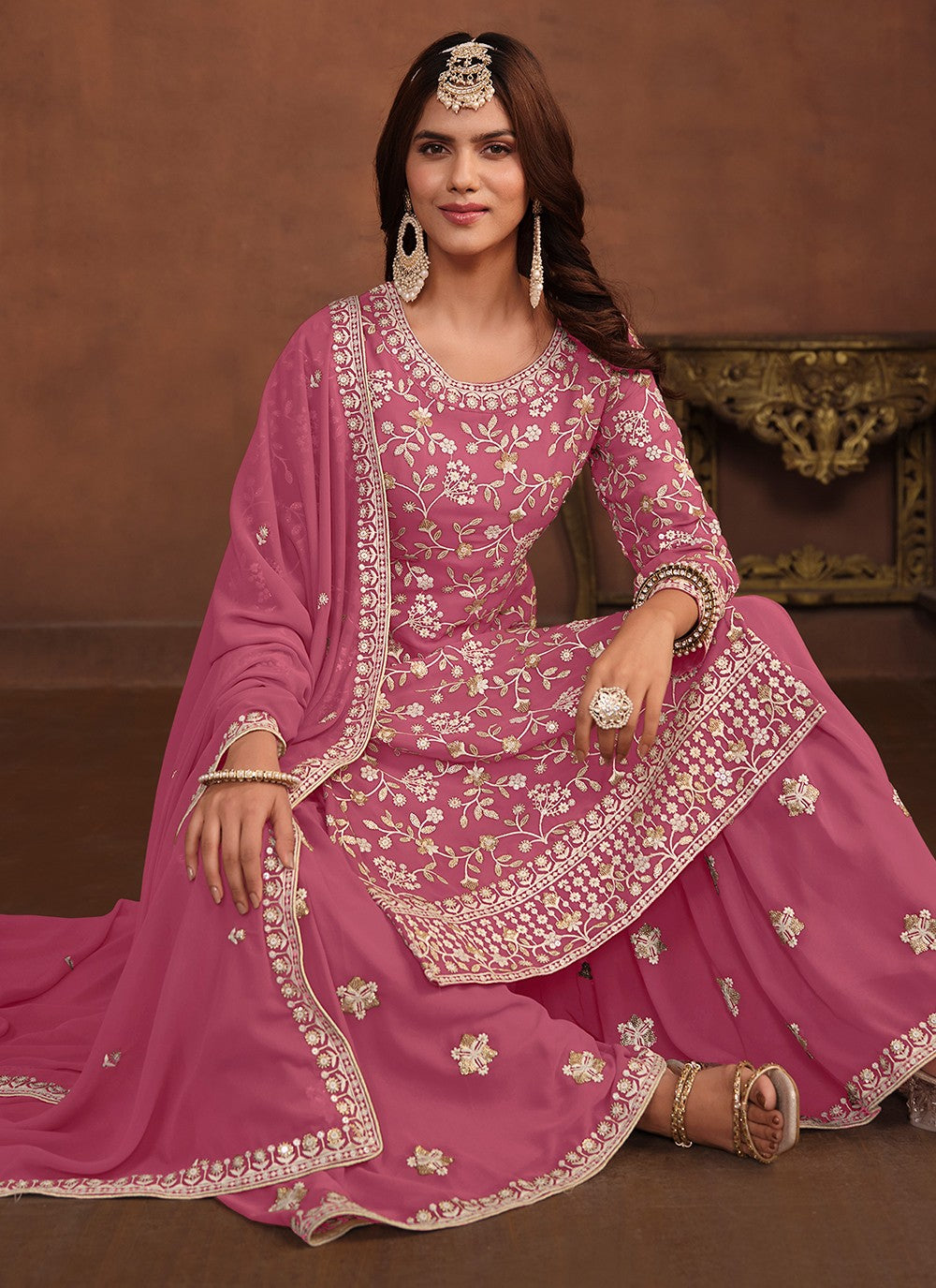 Faux Georgette Salwar Suit - T1933