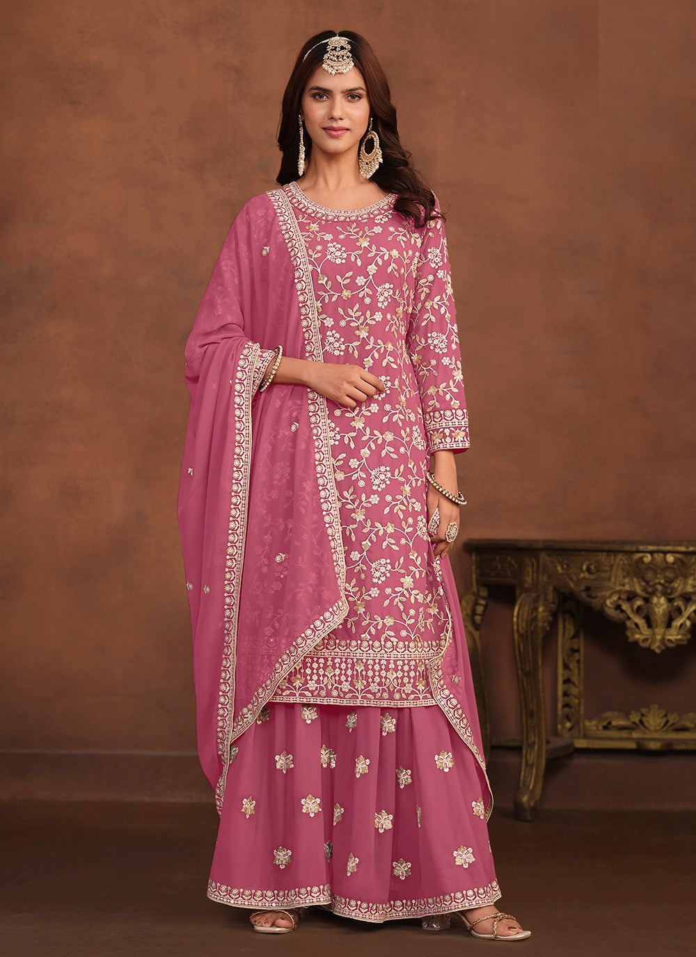 Faux Georgette Salwar Suit - T1933