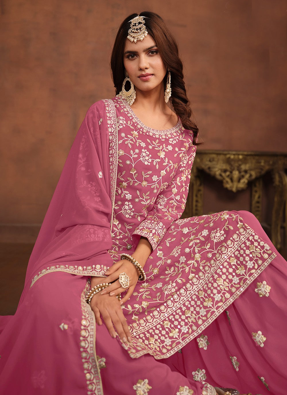 Faux Georgette Salwar Suit - T1933