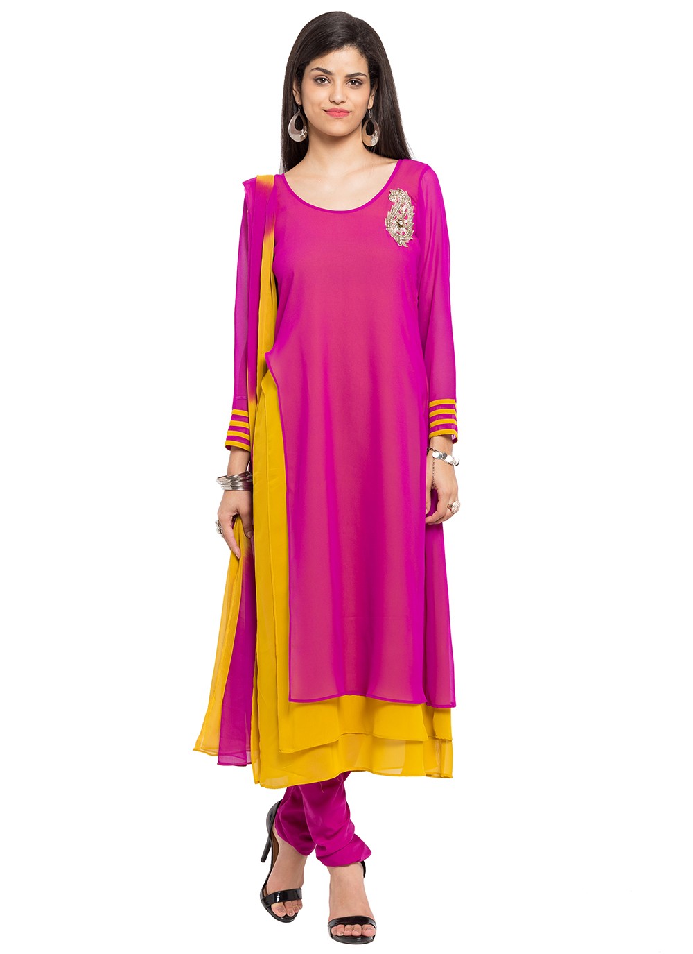 Faux Georgette Salwar Suit - T237