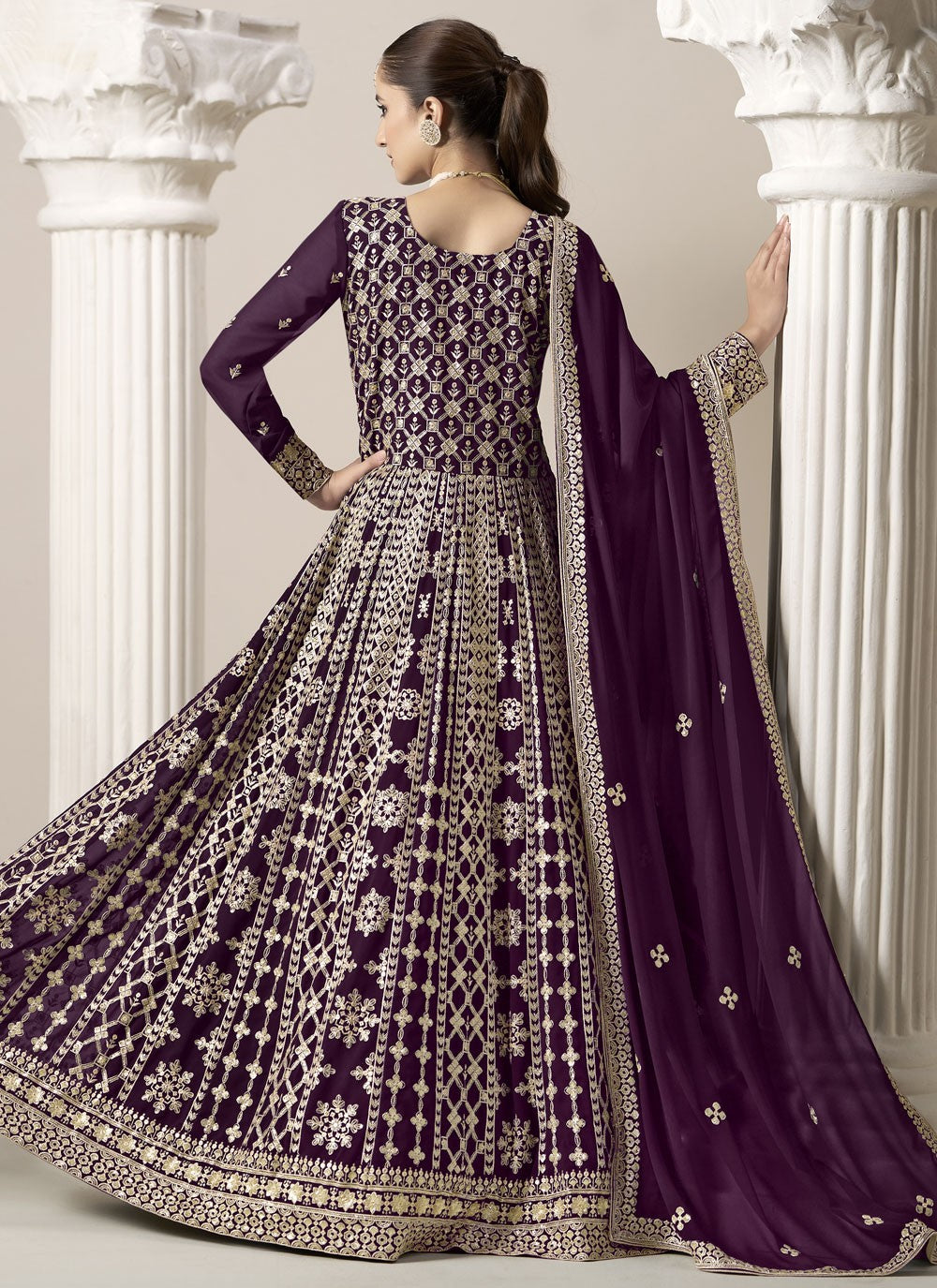 Faux Georgette Salwar Suit - T3683