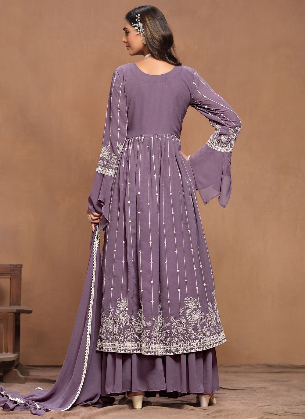 Faux Georgette Salwar Suit - T3521