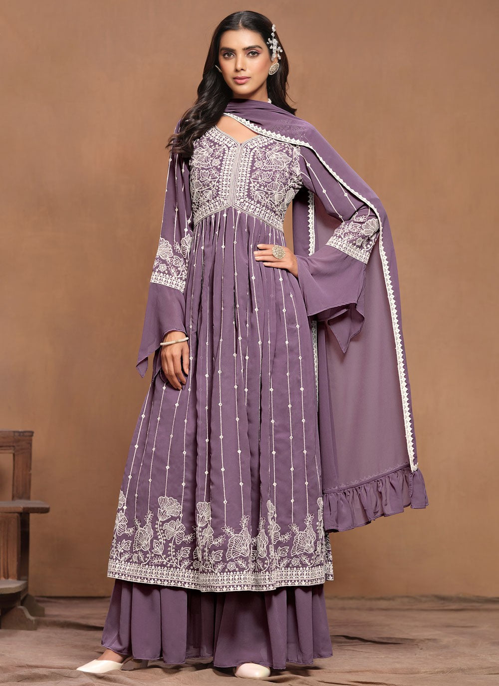 Faux Georgette Salwar Suit - T3521