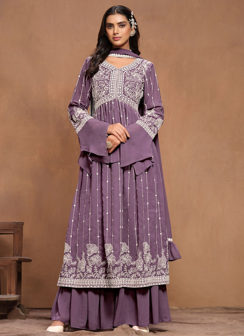 Faux Georgette Salwar Suit - T3521