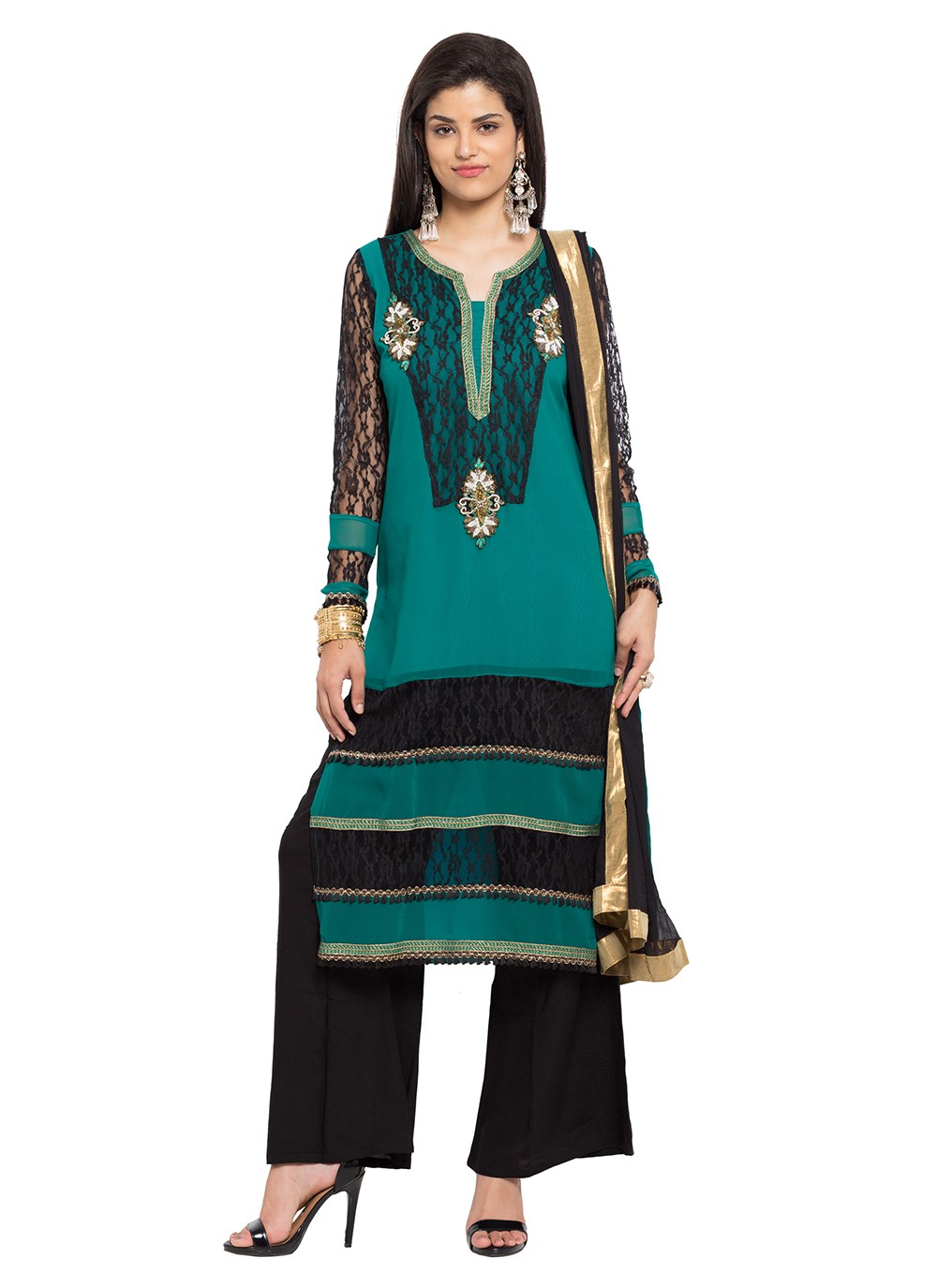 Faux Georgette Salwar Suit - T237