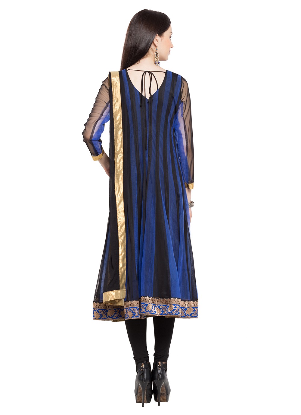 Faux Georgette Anarkali - T275