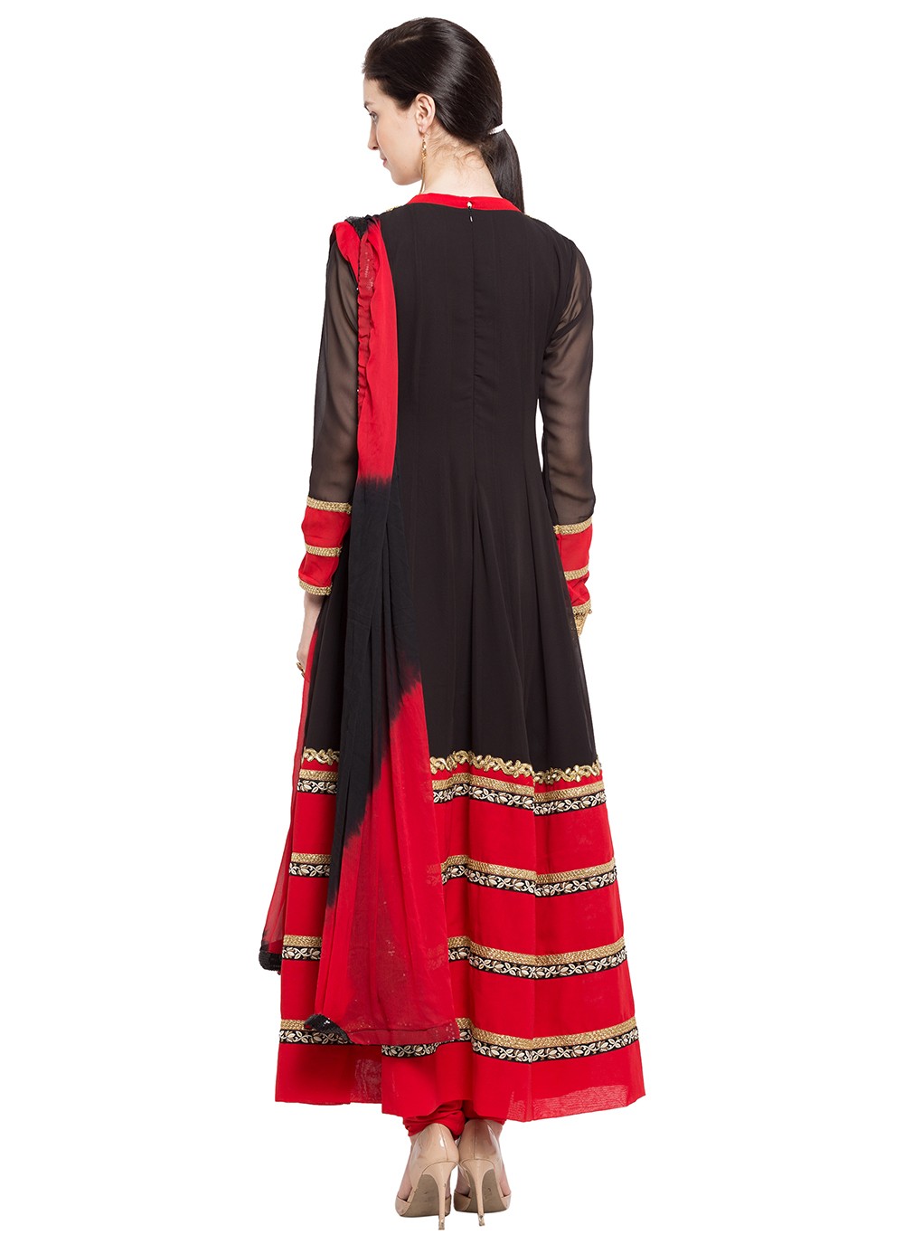 Faux Georgette Anarkali - T275