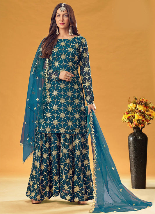 Faux Georgette Salwar Suit - T746