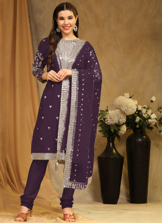 Faux Georgette Salwar Suit - T1633