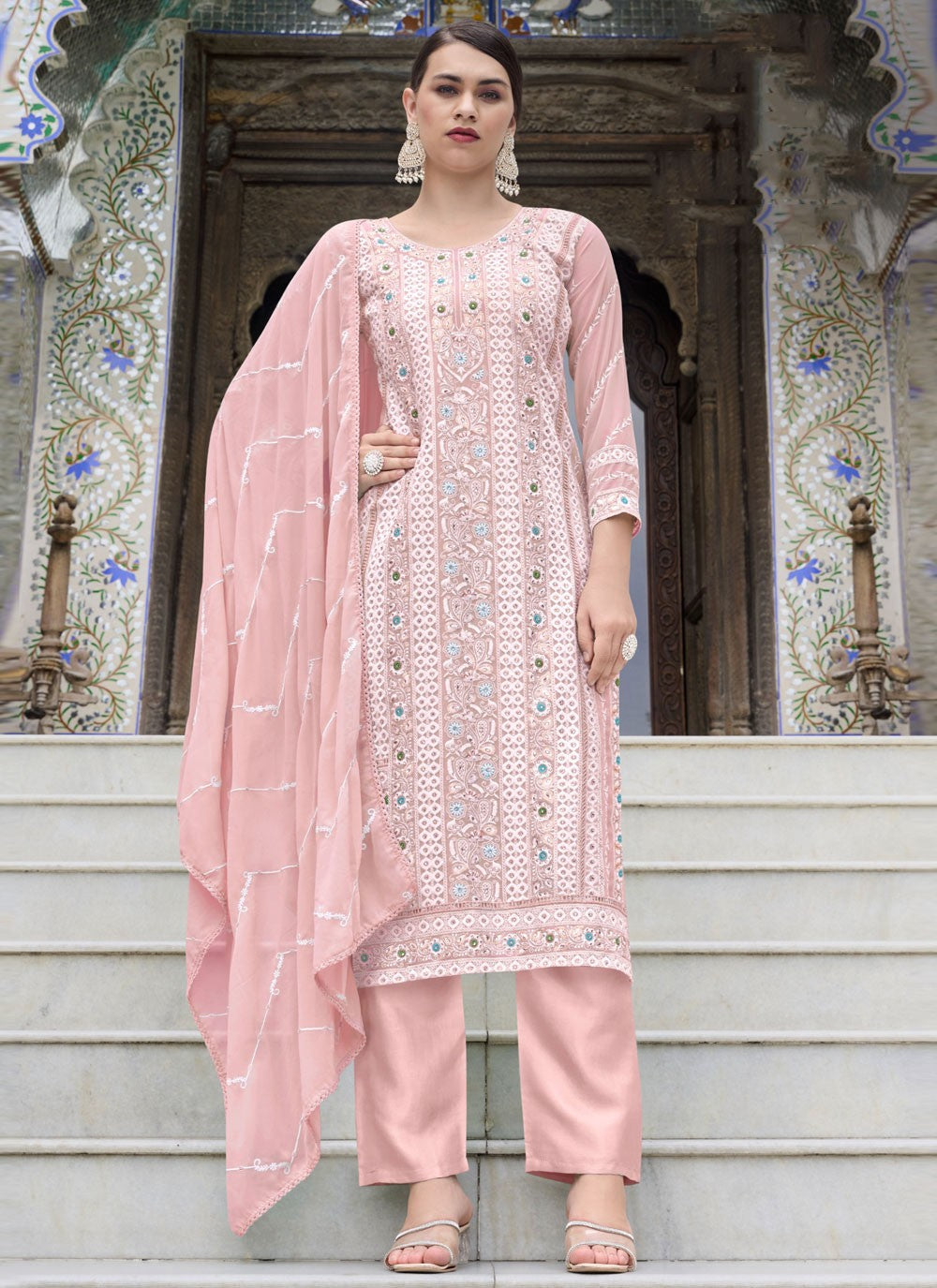 Faux Georgette Salwar Suit - T2871