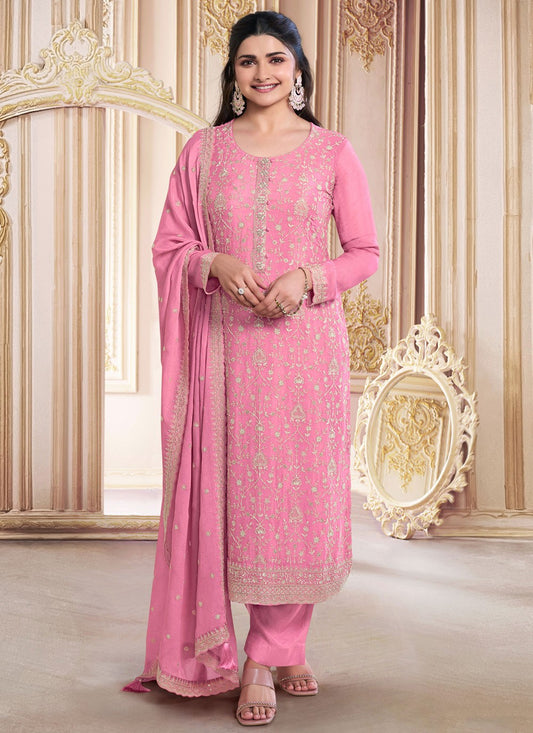 Faux Georgette Salwar Suit - T3771