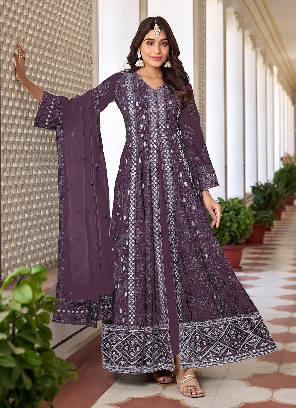 Faux Georgette Salwar Suit - T2167