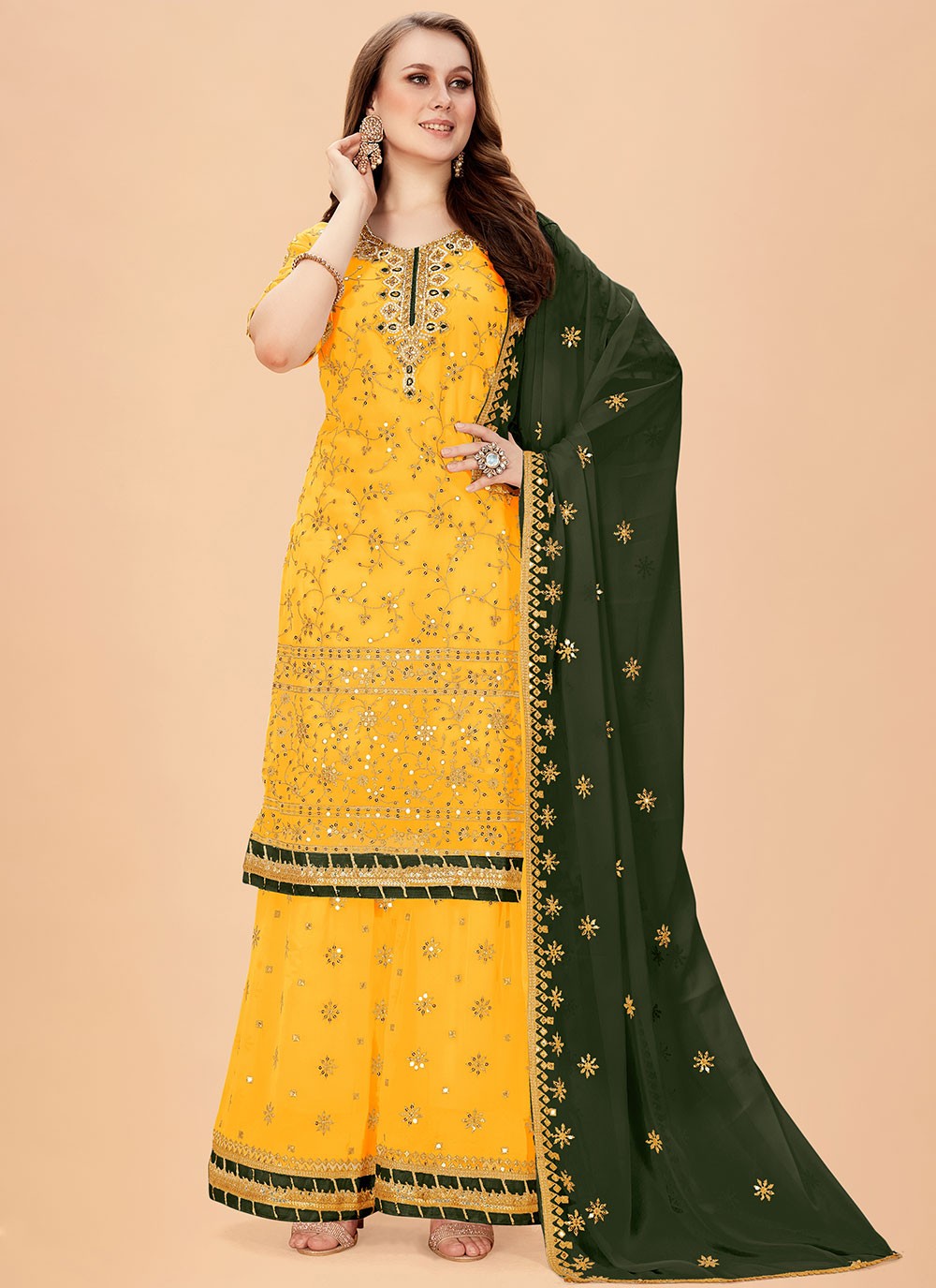 Faux Georgette Salwar Suit - T923