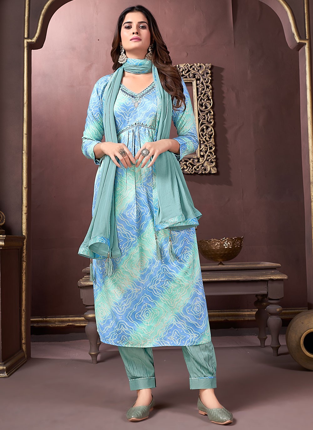 Rayon Salwar Suit - T2367