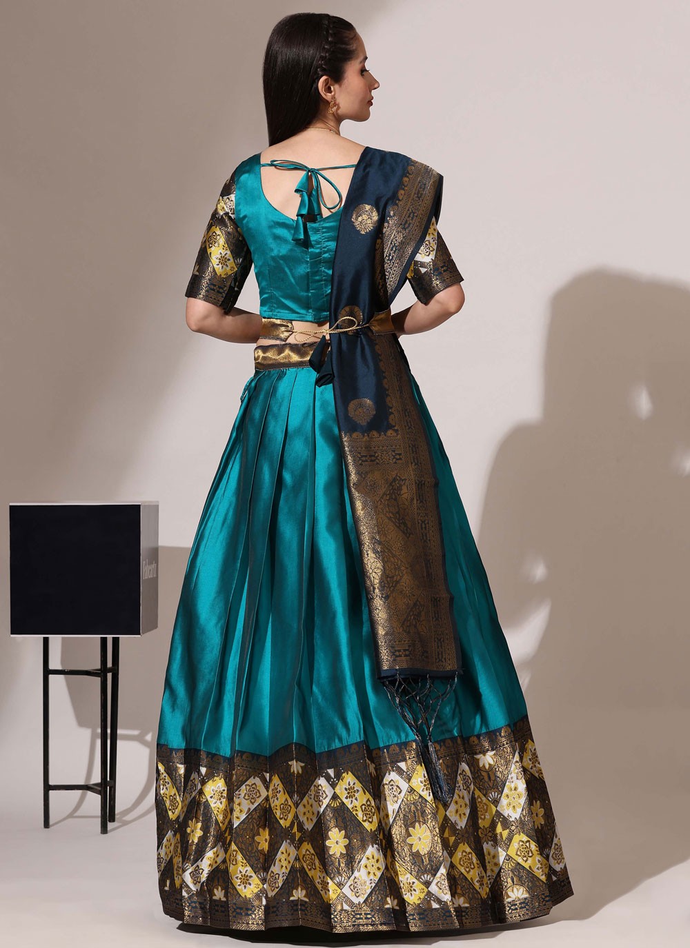 Woven Silk A - Line Lehenga - L2482