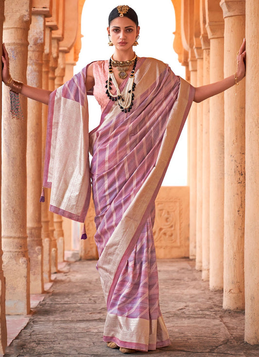 Classic Foliage Prints Viscose Saree - S8919