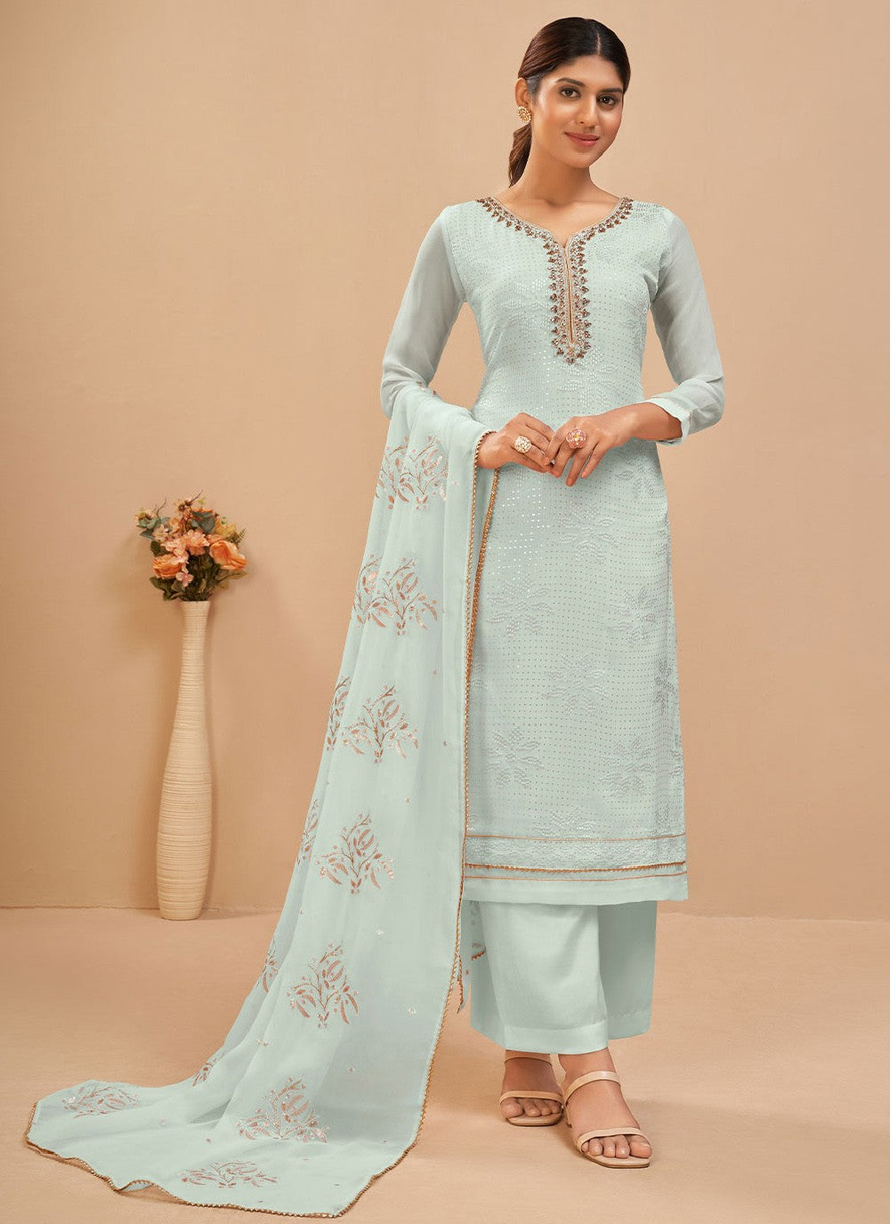 Georgette Salwar Suit - T977