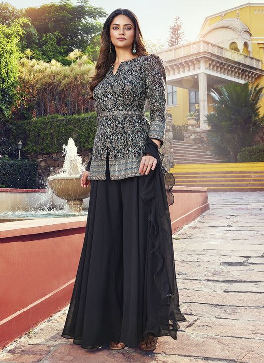 Georgette Palazzo Suit - T1299