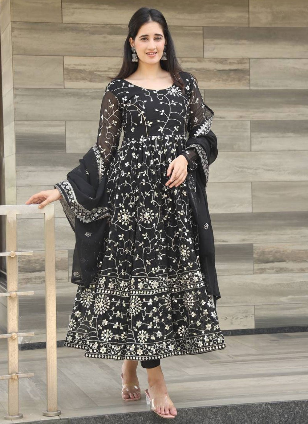 Faux Georgette Salwar Suit - T3402