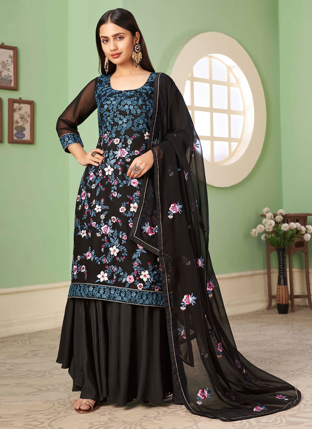 Georgette Salwar Suit - T866