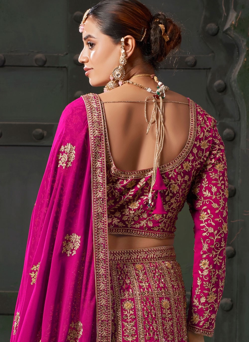 Cord Georgette Readymade Lehenga Choli - L2452