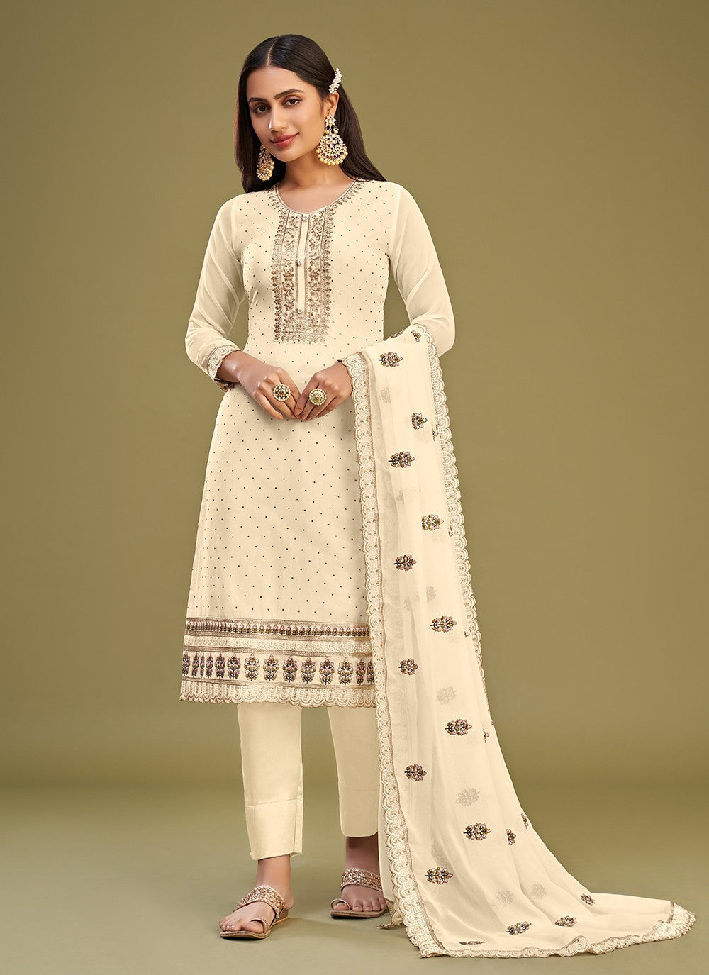 Georgette Salwar Suit - T1929