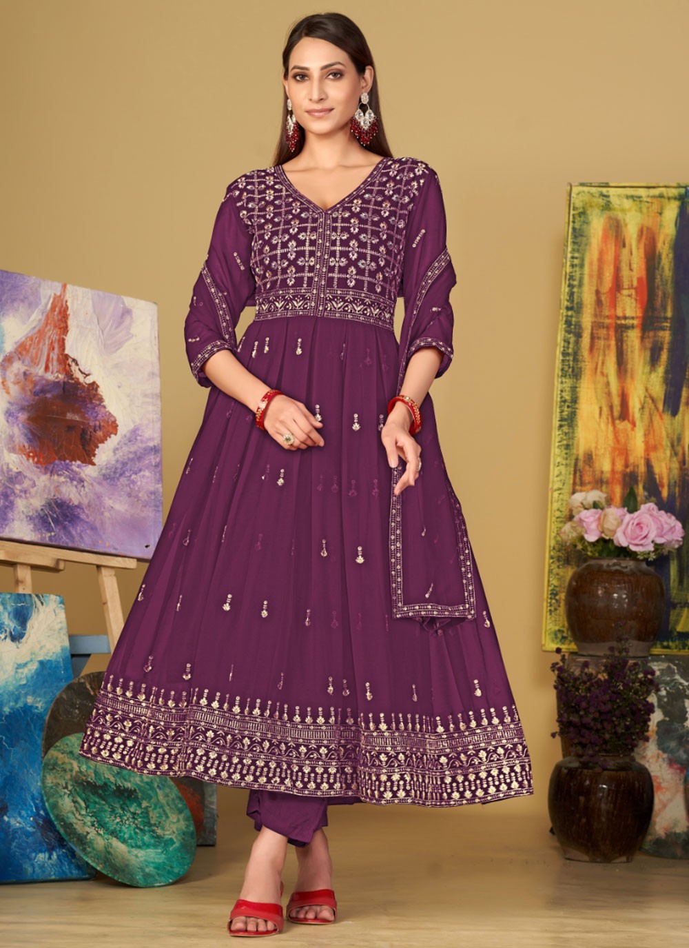 Georgette Salwar Suit - T2262