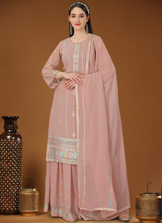 Georgette Palazzo Suit - T1089