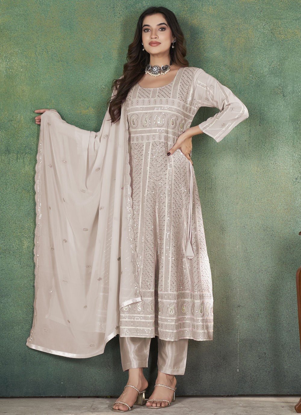 Georgette Salwar Suit - T3690