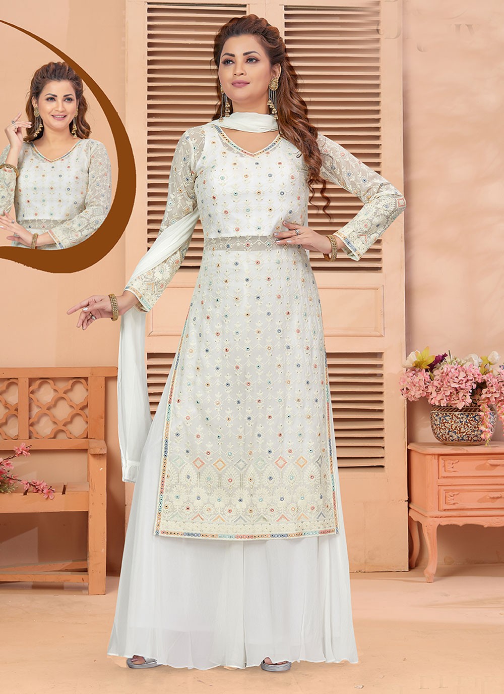 Silk Salwar Suit - T2886