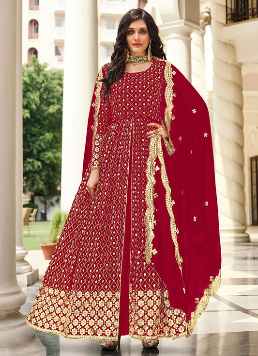 Georgette Anarkali - T848