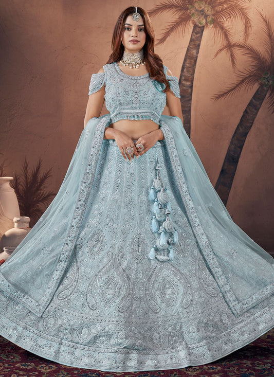 Embroidered Georgette Readymade Lehenga Choli - L2156