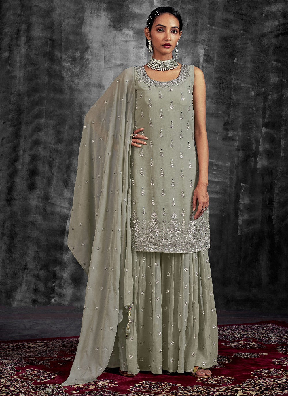 Georgette Pakistani Suit - T1017