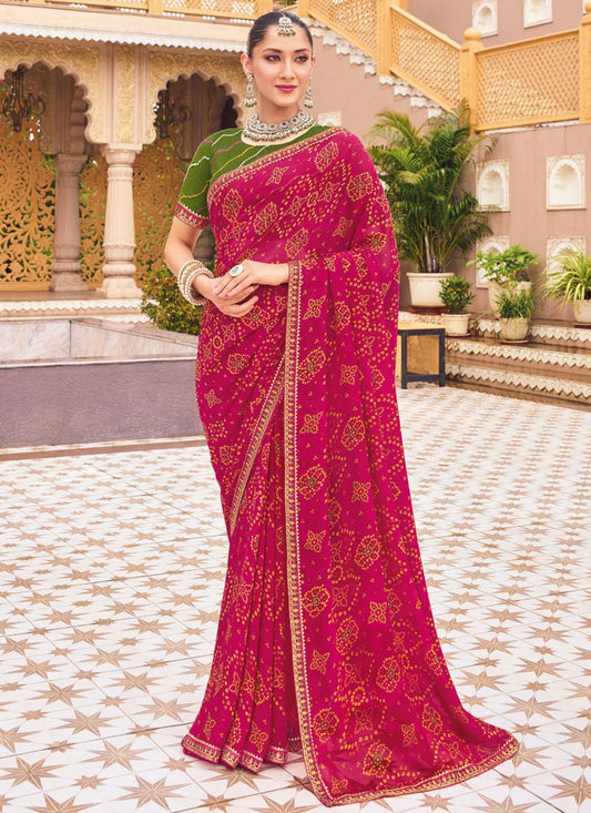 Classic Lace Georgette Saree - S9459