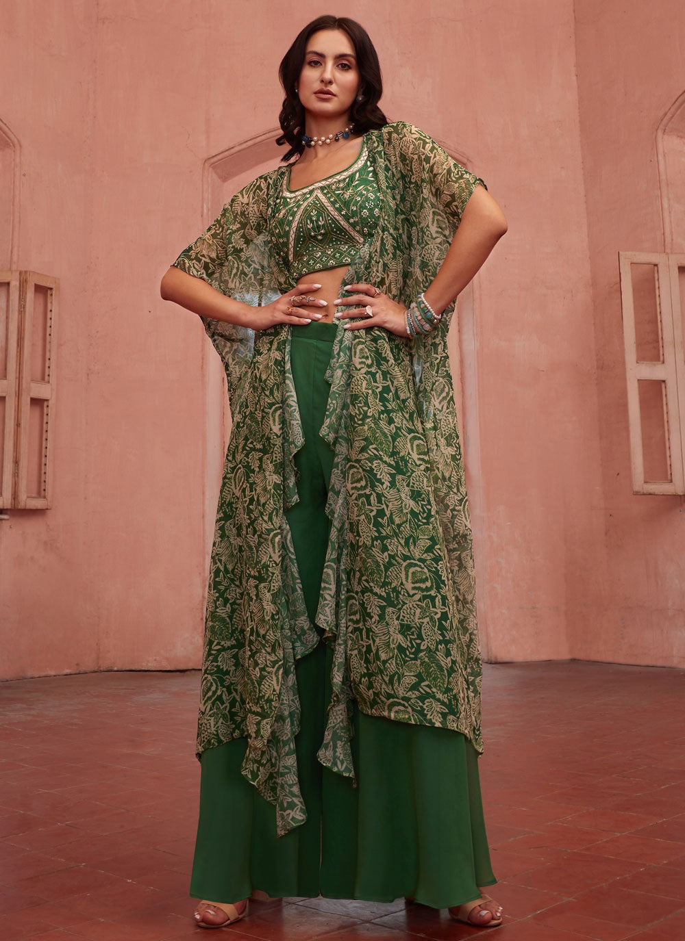 Organza, Silk Salwar Suit - T2578