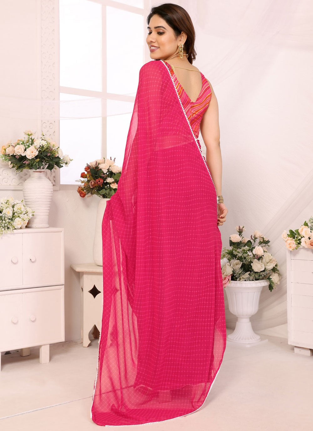 Classic Printed Georgette Saree - S9629