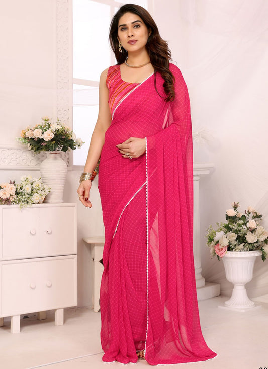 Classic Printed Georgette Saree - S9629