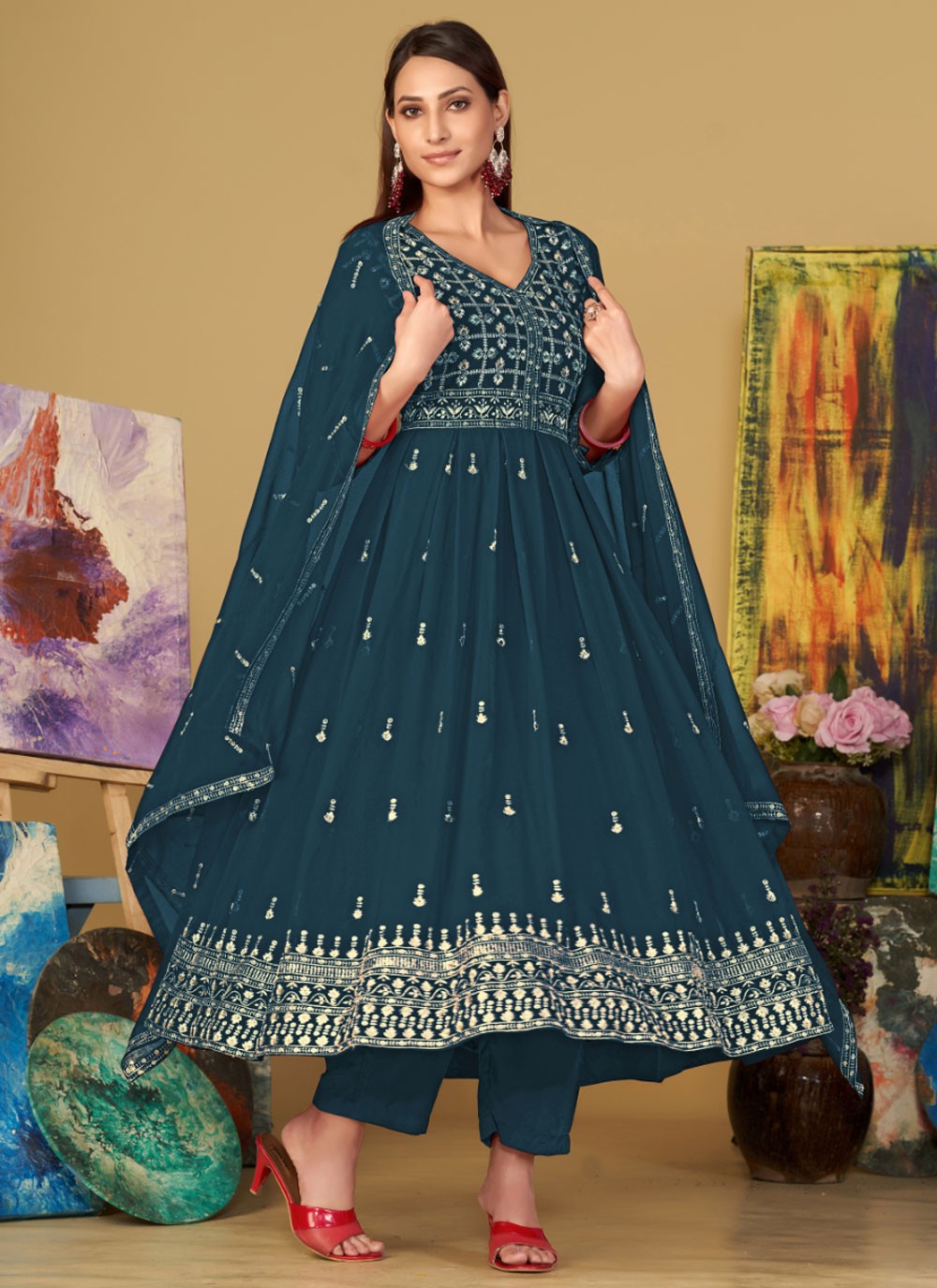 Georgette Salwar Suit - T2262