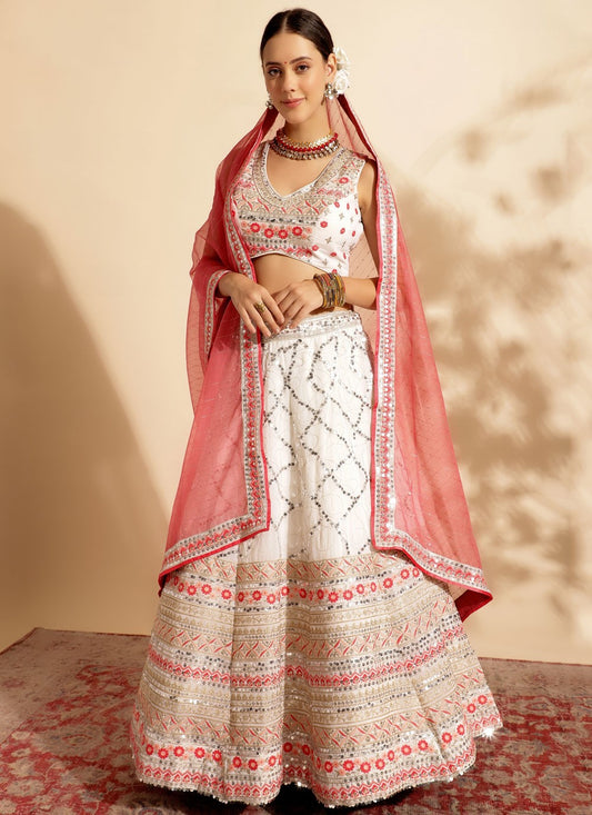 Embroidered Georgette Readymade Lehenga Choli - L1727