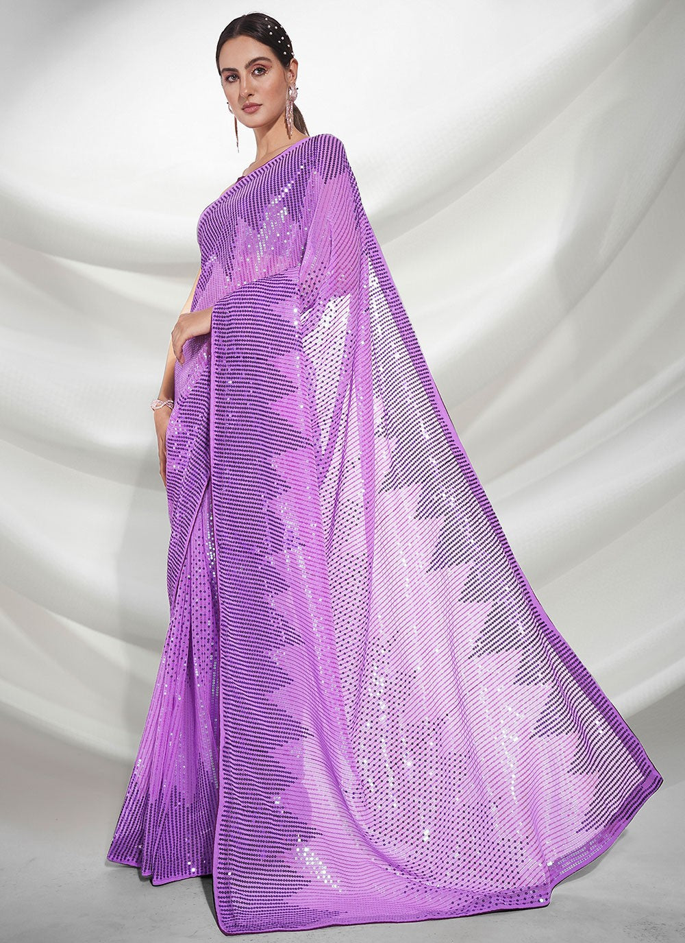 Classic Embroidered Georgette Saree - S3093