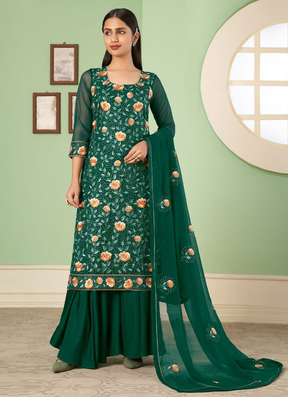 Georgette Salwar Suit - T866