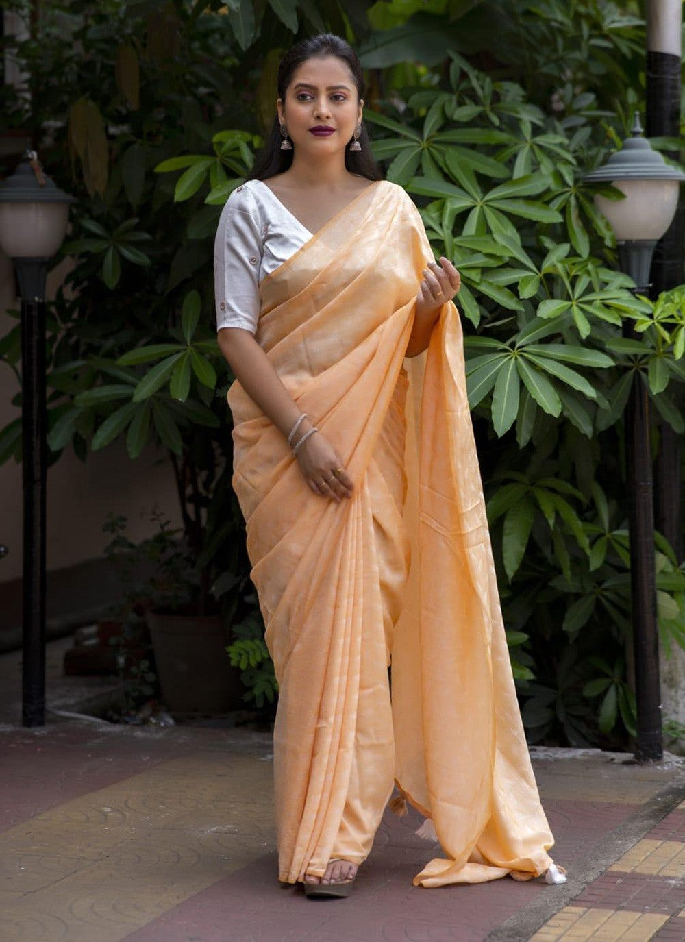 Trendy Fancy Work Chiffon Saree - S5752