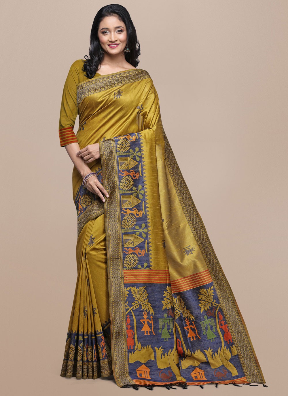 Woven Raw Silk Saree - S11865