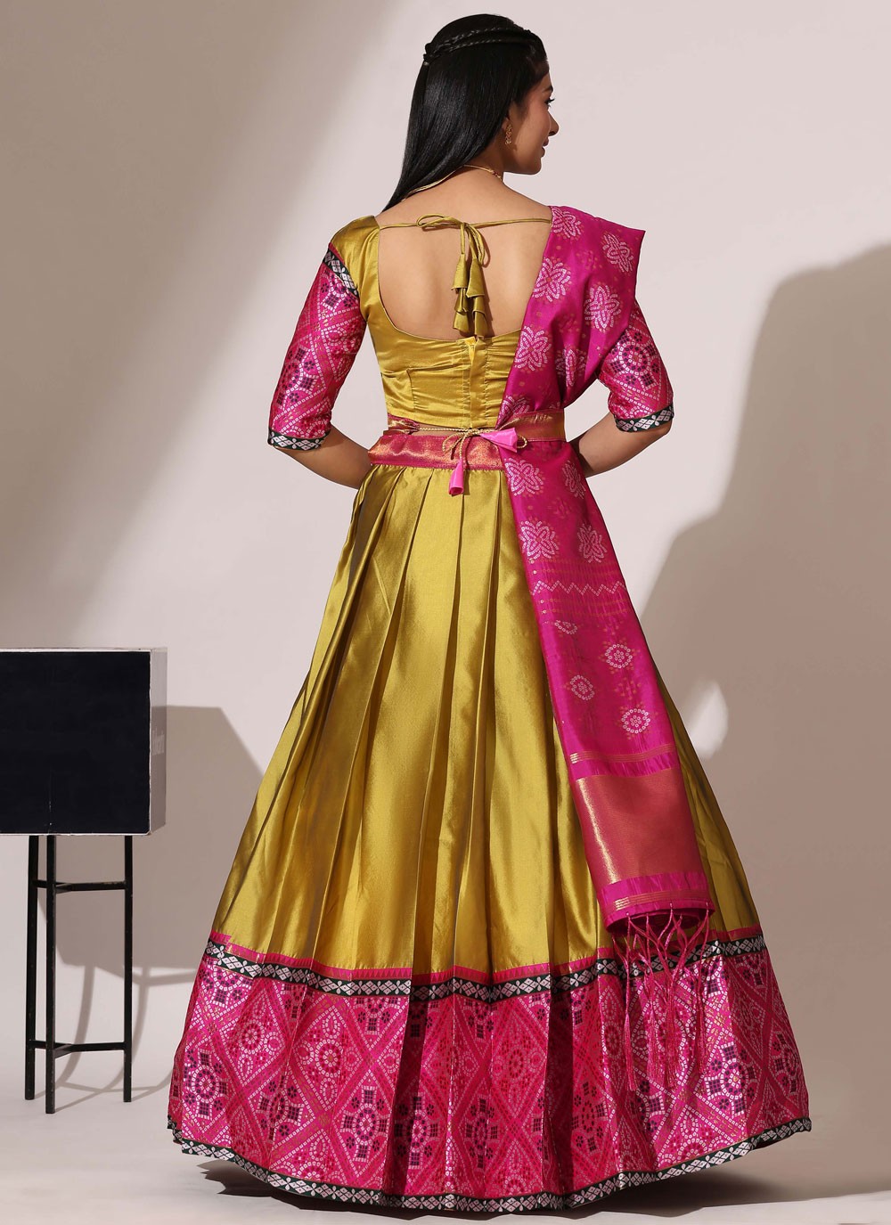 Weaving Zari Silk A - Line Lehenga - L2554