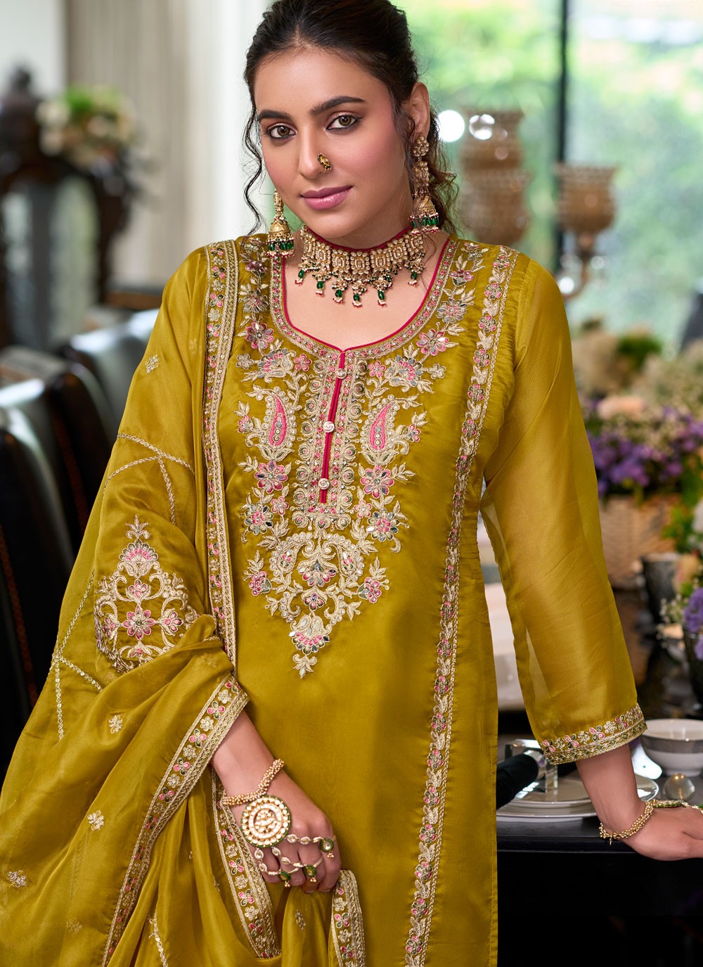 Organza Salwar Suit - T4003