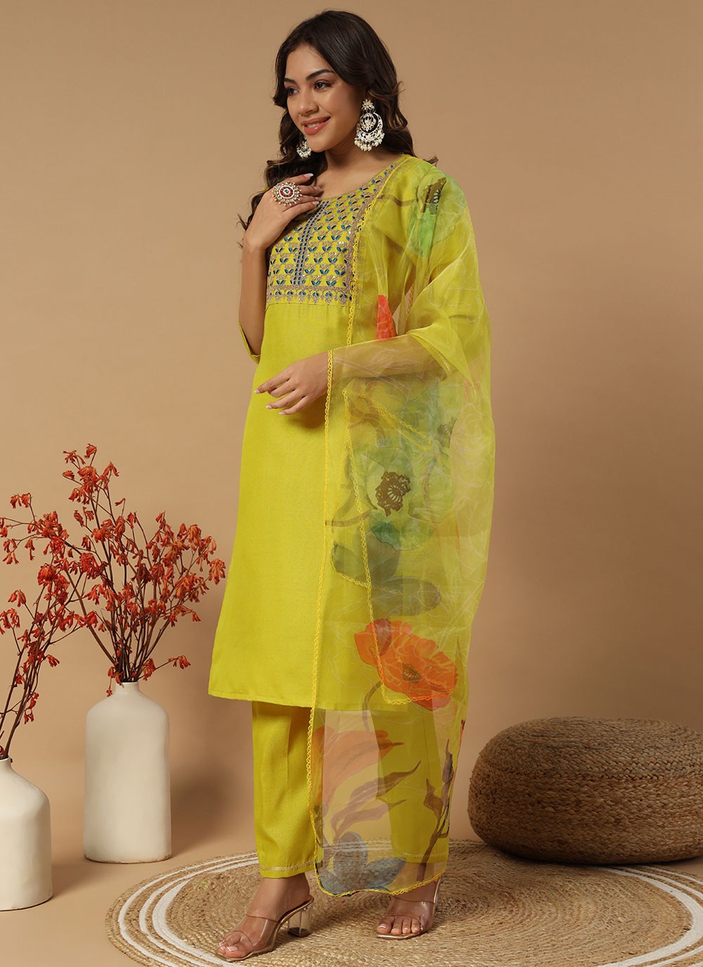 Embroidered Cotton Salwar Suit - T4622