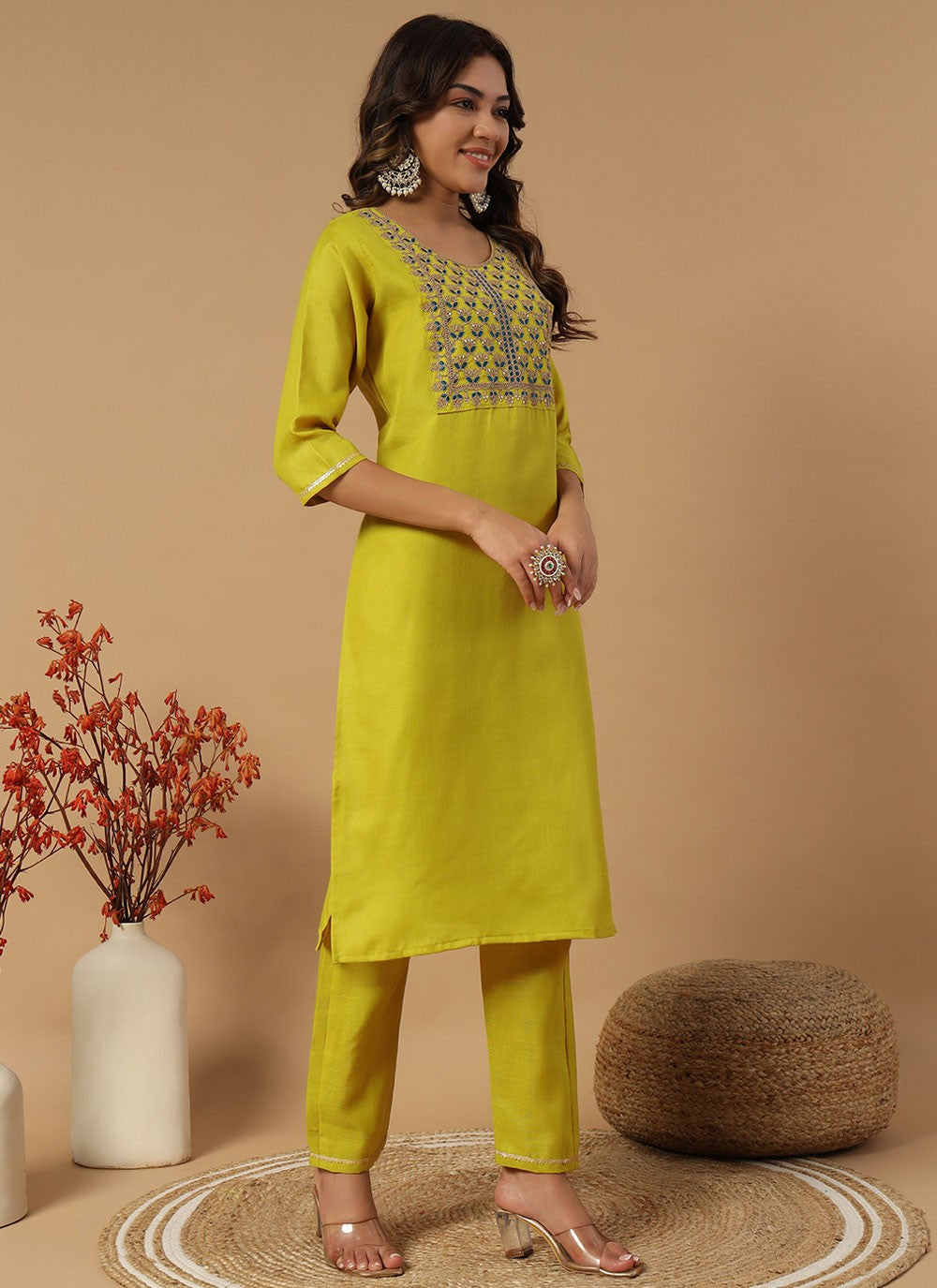 Embroidered Cotton Salwar Suit - T4622