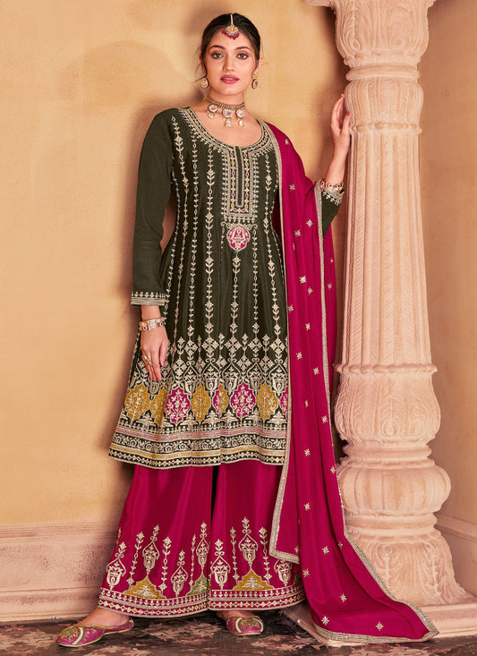 Chinon Salwar Suit - T2390