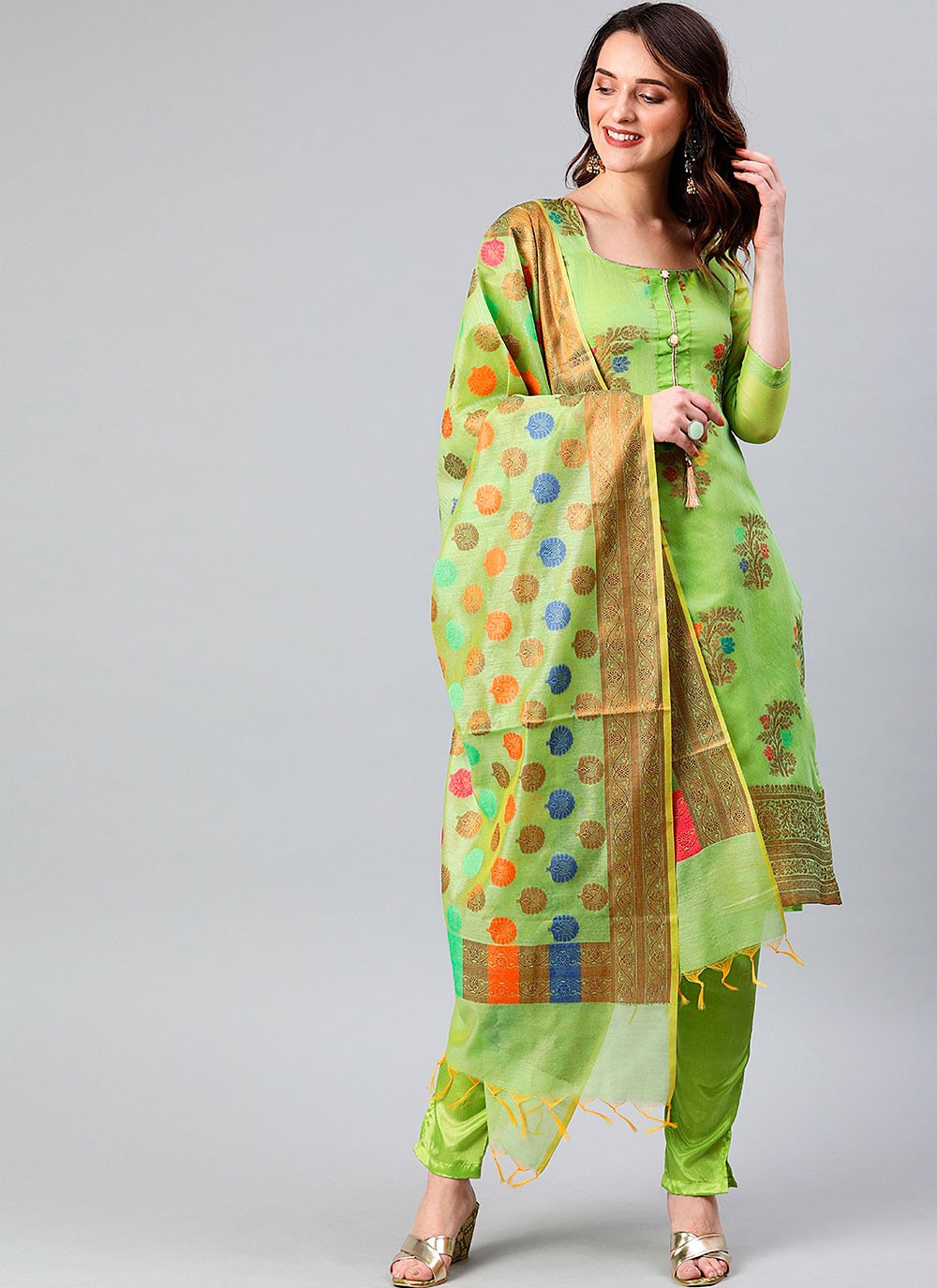 Banarasi Silk Salwar Suit - T177